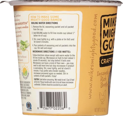 Mike's Mighty Good Ramen Soup, Chicken, 1.6 Oz (Pack of 6)