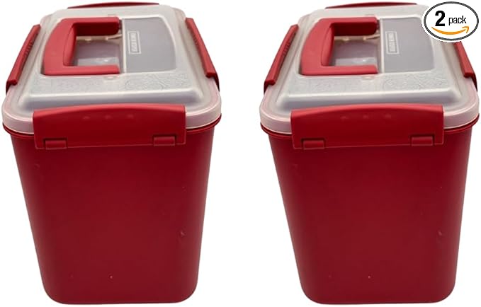 7L-2 Airtight Kimchi Container with Handle, Multi-Purpose Food Storage Box,Translucent lid container,Kimchi Fermentation container, fruit-pickle container Compatible with All Refrigerator