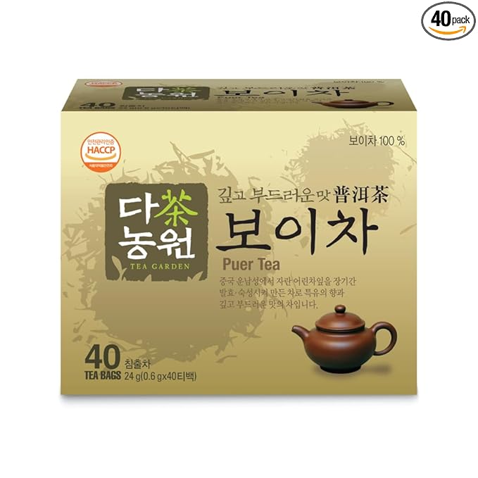 KAYFOOD PUER TEA 40 TEA BAGS 0.85oz 24g Chinese Unnam Premium Puer tea