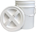 ePackageSupply 5 Gallon Bucket - Food Grade Bucket with Airtight Gamma Seal Screw-On Lid, BPA-Free, Heavy-Duty 90 Mil HDPE Plastic, Bulk Storage, Durable Container, Made in USA, White/White, 120 Packs