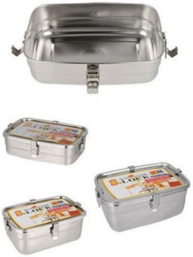 all Stainless Steel 304 Storage Sealed Container Set 3P (1.0L + 1.3L + 1.7L) for Storing Kimchi through Side Dish Vegetable Made in Korea