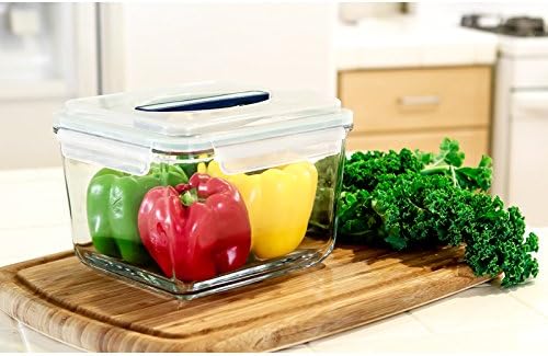 Glasslock 15-Cup Rectangle Handy Container,White
