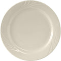 Tuxton China YEA-120 Plate, 12" Diameter, Round, Wide Rim, Embossed, Microwave and Dishwasher Safe, Oven Proof, Fully Vitrified, Ceramic, TuxCare, Healthcare, Monterey, Pack of 12