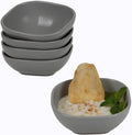 Dipping Bowls, Wheat Straw Bowls Set of 5-4.5 OZ Unbreakable Dipping Cups for Side Dish, Ketchup, Soy, BBQ, Dessert, Sushi, Party, Condiments Serving (Grey)