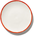 Serax Set 2 DÃ Plate diam. 9 29/64 in Off-White/red VAR 2