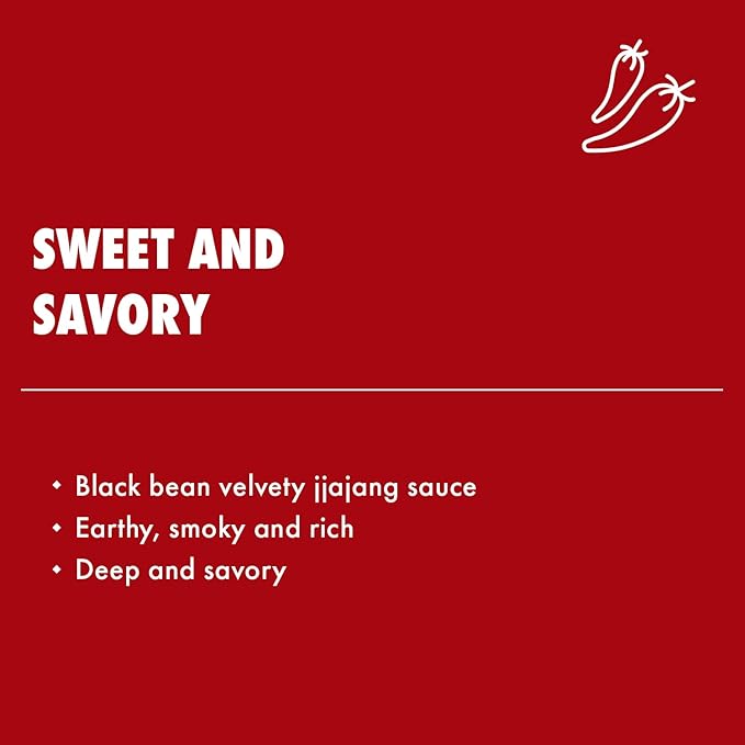 Surasang Jjajang Tteokbokki - Non-Spicy Instant Korean Rice Cakes with Sweet & Savory Black Bean Sauce, Microwaveable Cups, Korean Street Food, Made in Korea - Pack of 6