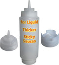 Squeeze Condiment Bottles - Squeeze Condiment Bottles for Sauces Commercial Grade Plastic Dispensers for Ketchup, Mustard, Sauces, Oils & Dressings - Easy Refill, Precision Nozzle (20 oz (1 Pack))