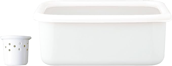 Fuji Hollow NK-201 Enameled Pickles Container, Little Bran Pickled Container, 0.9 gal (2.8 L)