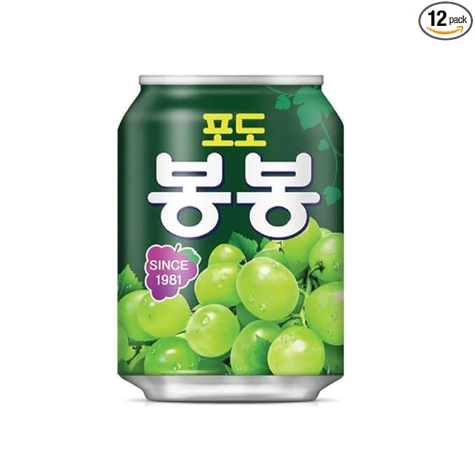 Grape Bonbon 238ml X 12 Pieces - Korean Food, Korea Vinegar Beverages