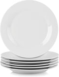 10 Strawberry Street Simply White 7.5" Round Salad Plate, Set of 6