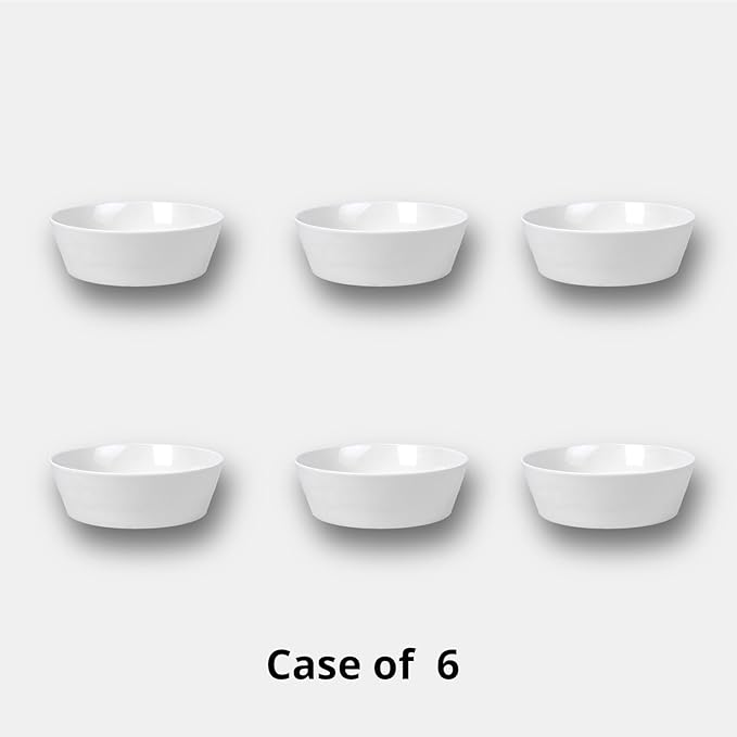 Bone China Cone Shape Commericial Grade Dinnerware, Serving Bowl 9 inch, Case of 6