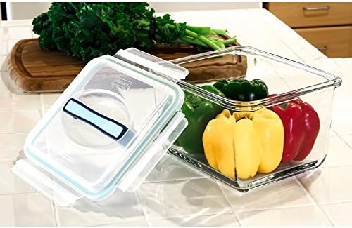 Glasslock 15-Cup Rectangle Handy Container,White