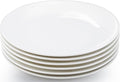 Ceramic Plates Set of 6, 10 inch White Porcelain Dinner Plates, Ceramic Round Plate, Round Dessert Salad Plate for Dinner Kitchen Serving & Everyday Use, Microwave & Dishwasher Safe