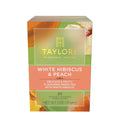 Taylors of Harrogate White Hibiscus & Peach, Green Tea Individually Wrapped Bags, 20 Count (Pack of 1), Delicate, Fruity and Sweet, Caffeinated, Enjoy Hot or Iced, 20 Teabags