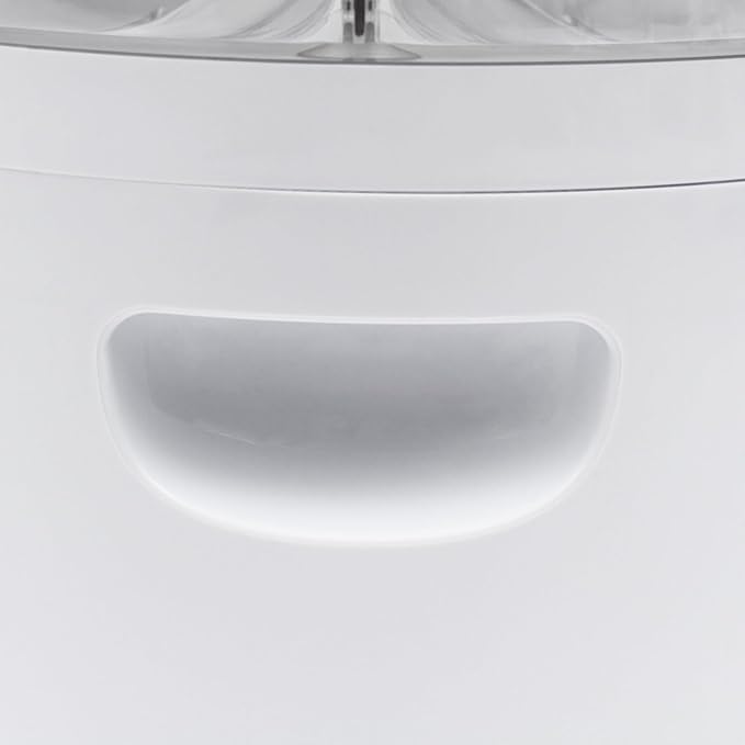 Grain Storage Container Dispenser, 6 Grids rice dispenser rotating, 360° rotating food dispenser One-Click Output rice Storage Round Grain Dispenser Kitchen (White 2.3kg)