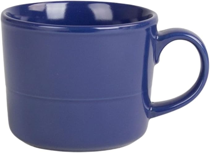 Double Line 3.75"/12 oz Mug, Set of 6, Cobalt Blue
