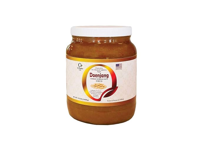 Q-Rapha Premium Korean Doenjang (Soybean Paste), Gluten-free Non-GMO Unpasteurized Artisanal, Aged over 3 Years (73.2 oz)