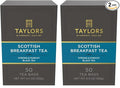 Taylors of Harrogate Scottish Breakfast Black Tea Individually Wrapped Bags, Strong, Malty and Full, Caffeinated, Enjoy Hot or Iced, 50 Teabags (Pack of 2)