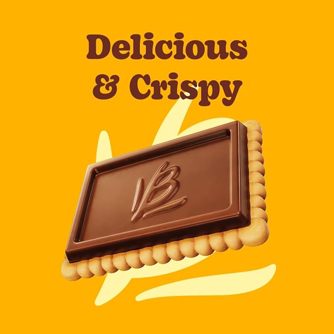 Bauducco Choco Biscuit Cookies – Crispy Chocolate-Covered Biscuits, Individually Wrapped for Snacking, Dessert, and Lunch Boxes, 25.3 oz, 40 Count (Pack of 3)