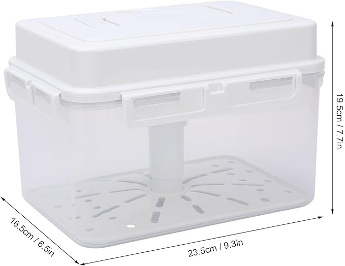 Kimchi Fermentation Container, Airtight Fermentation Jar Clear Pickle Kimchi Press Ferment Storage Container for Home Kitchen (5L)