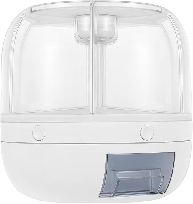 6in1 Rotating Dry Food Bucket Grain Rice Container Cereal Dispenser Storage Box