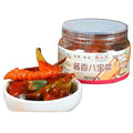 Spicy and crispy dried radish, Korean sweet and spicy kimchi, mixed pickled vegetables, side dishes, chili sauce, Laba garlic, seasoning, Chinese specialty, condiment (Assorted pickle 168g,1 can)