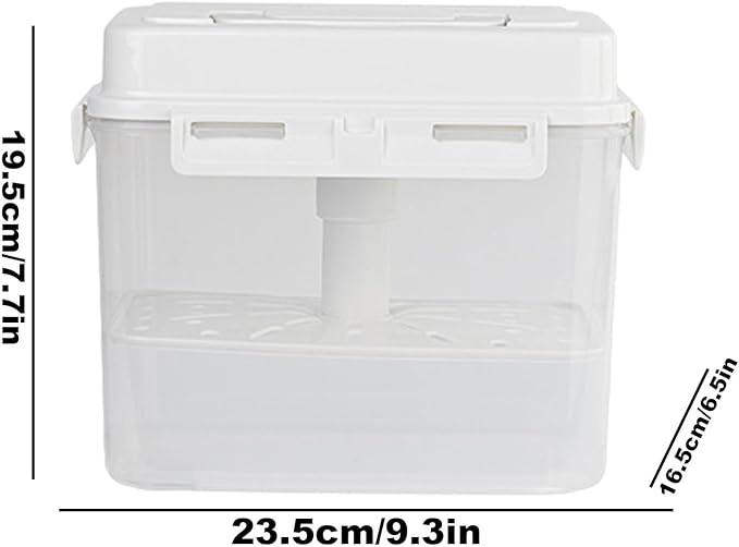 Kimchi Fermentation Container - Airtight 4/5L Pickle Keeper With Handle And Lid, Kimchi Box - Clear Kimchi Press Fermentation Storage Container, Maintain Fresher Taste, vinegar
