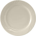 Tuxton China YEA-090 Plate, 9" Diameter, Round, Wide Rim, Embossed, Microwave and Dishwasher Safe, Oven Proof, Fully Vitrified, Ceramic, TuxCare, Healthcare, Monterey, Pack of 24