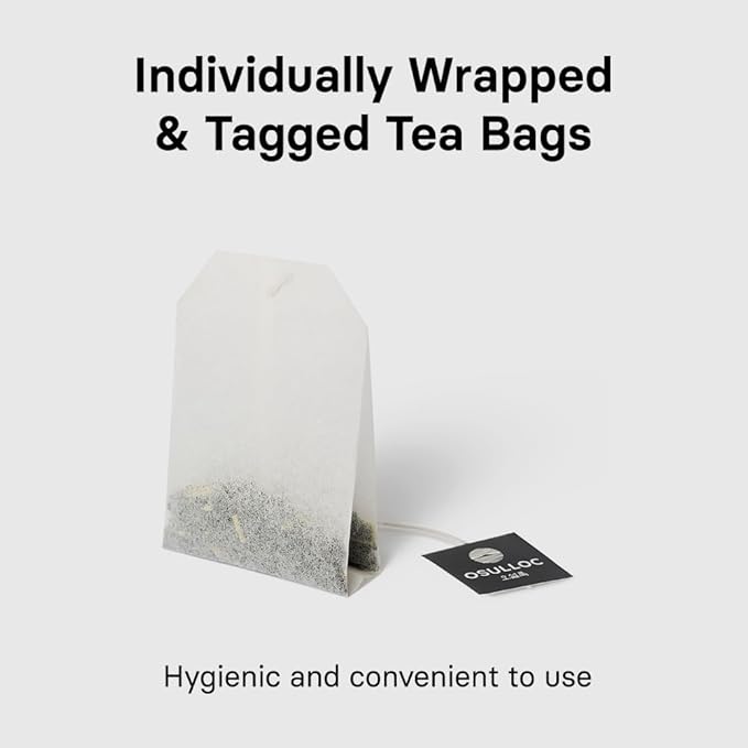 OSULLOC Tangerine Blossom Tea (Refreshing Tangerine Flavor), Iced tea bags, USDA Certified Organic, Tea Bag Series 20 count, Premium Blended Tea from Jeju