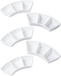 DELLING Ceramic Dipping Sauce Bowls Set - 3 Oz Dipping Dishes- Small Bowls for Sushi, BBQ or Fondue - Great for Different Sauce and Dip, Set of 5