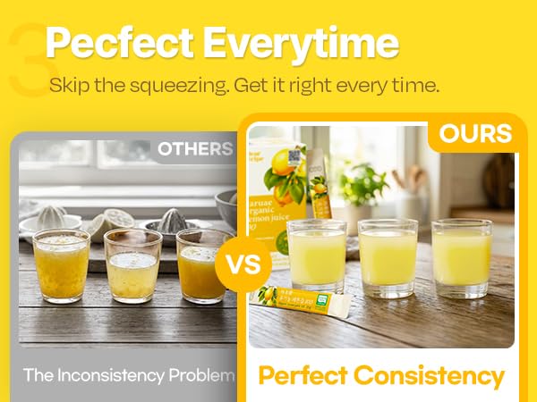 [30 Sticks] Organic 100% Pure NFC Whole Lemon Juice Sticks – 20g Each – Italian Lemon, Cold Pressed, Product of Korea, Non-GMO, No Sugar Added