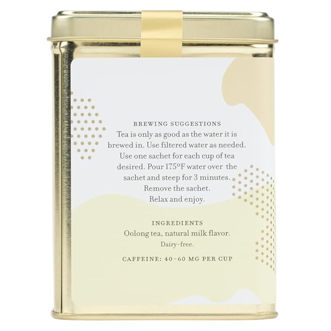 Harney & Sons Milky Oolong Tea, Tin of 20 Sachets