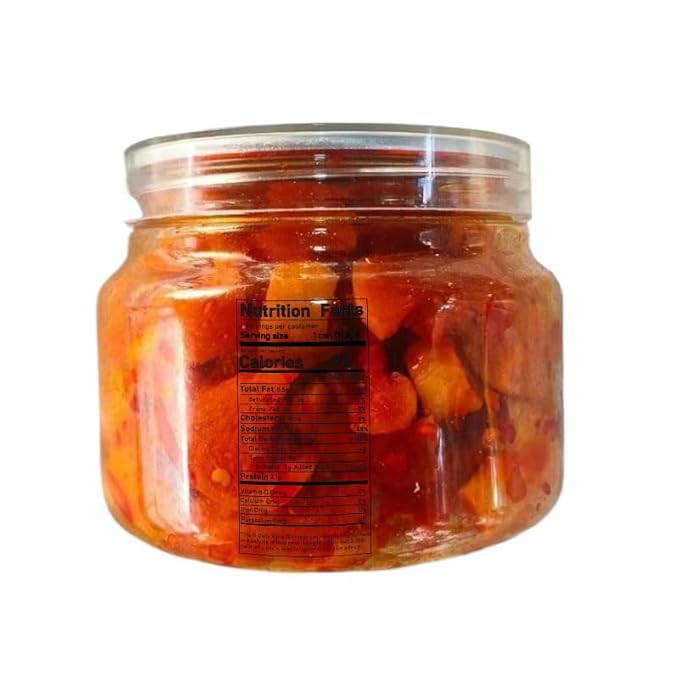 Spicy and crispy dried radish, Korean sweet and spicy kimchi, mixed pickled vegetables, side dishes, chili sauce, Laba garlic, seasoning, Chinese specialty, condiment (Kimchi 200g,1 can)