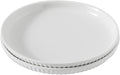 HASENSE Dinner Plate, 10 Inch White Ceramic Plates Set of 2, Dish Set for Steak, Pasta, Pizza, Appetizer, Round Dinnerware Dish for Kitchen, Serving Plate Microwave, Oven and Dishwasher Safe