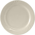 Tuxton China YEA-062 Plate, 6-1/4" Diameter, Round, Wide Rim, Embossed, Microwave and Dishwasher Safe, Oven Proof, Fully Vitrified, Ceramic, TuxCare, Healthcare, Monterey, Pack of 36