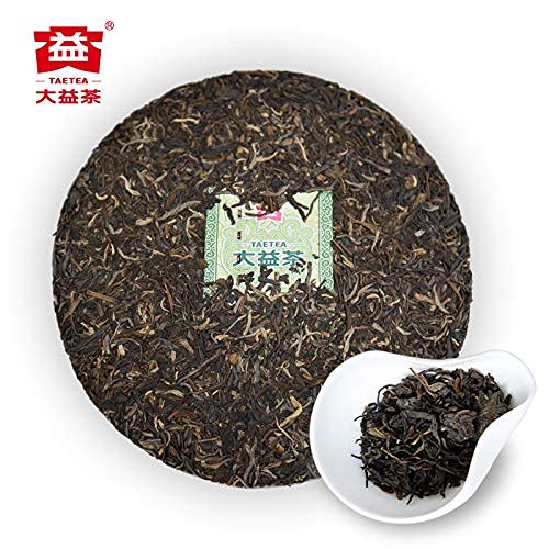 TAETEA Classic 7542 Raw PU'ER TEA, Aged Fermented Puerh Tea, Chinese Sheng Pu'er Tea Black Tea for Daily Drink and Gift (357g/12.59oz)