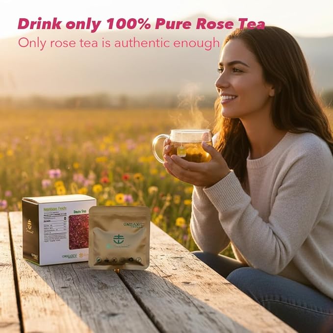 Soilmount - Rose Tea - |Natural Rose FloraI Tea|mei gui hua cha|玫瑰花茶| - Pure Herbal Tea - Natural, Organic, Non-GMO, Clean Ingredients, Caffeine Free (18 Tea Bags, Box 1)