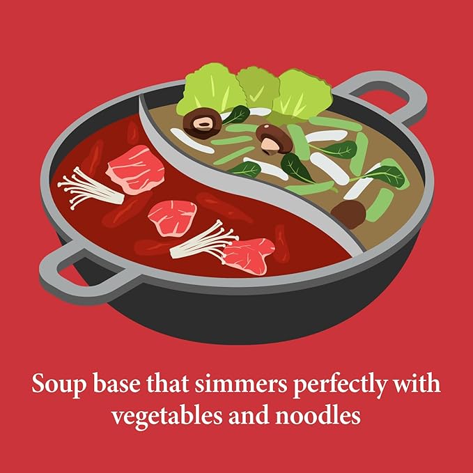 Wang Spicy Kimchi Hot Pot Soup Base - Korean Hotpot Broth with Sichuan Peppercorn, Authentic Kimchi Flavor Shabu Shabu Seasoning, Ready in 3 Minutes, Made in Korea - 7.05 Ounce - Pack of 1