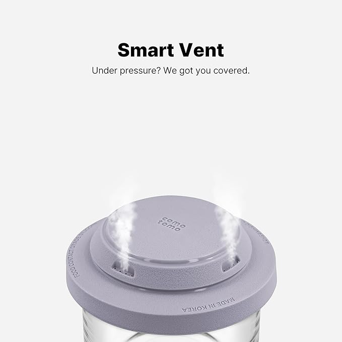 Comotomo Glass Baby Food Storage Containers, 4 oz Jars with Silicone Lids, Airtight Baby Food Prep Cups for Purees, Snacks, Daycare and Small Leftovers, Microwave and Dishwasher Safe, Set of 3