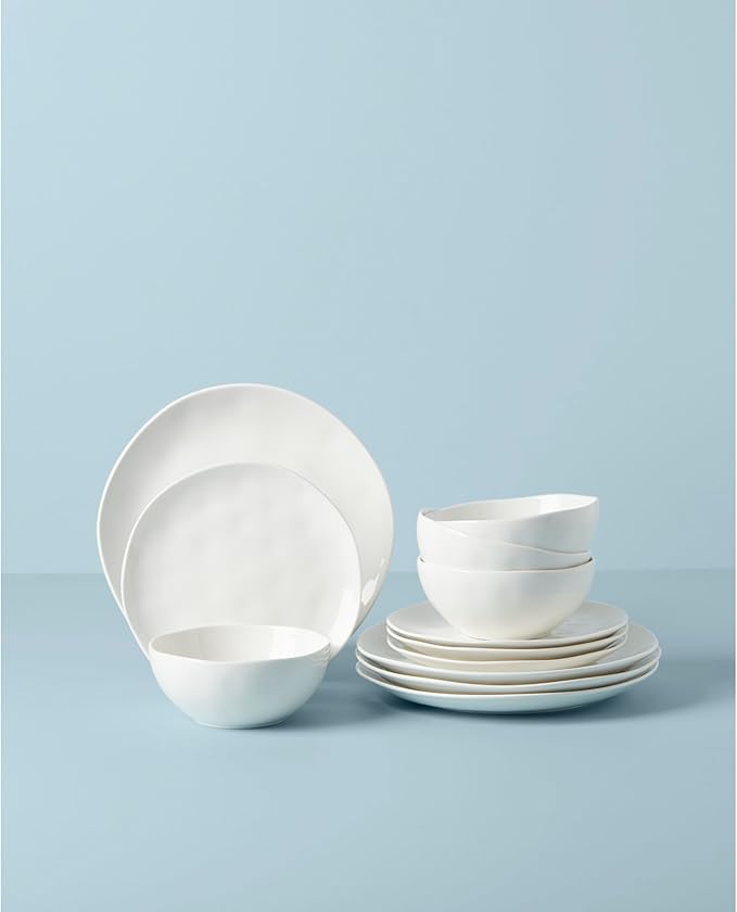 Lenox, White Bay Colors 12Pc Set, 16.15 LB