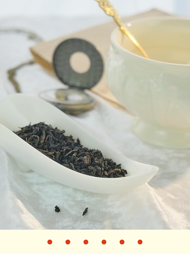 GLDNT Organic Lapsang Souchong Tea, Chinese Smoked Organic Black Tea Loose Leaf, Smoky Taste, Caffeinated, 7oz/200g