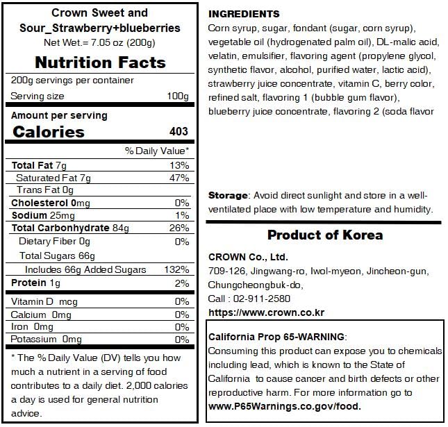 Korean Chewy Sweet and Sour Candy Assortment (2 Pack)