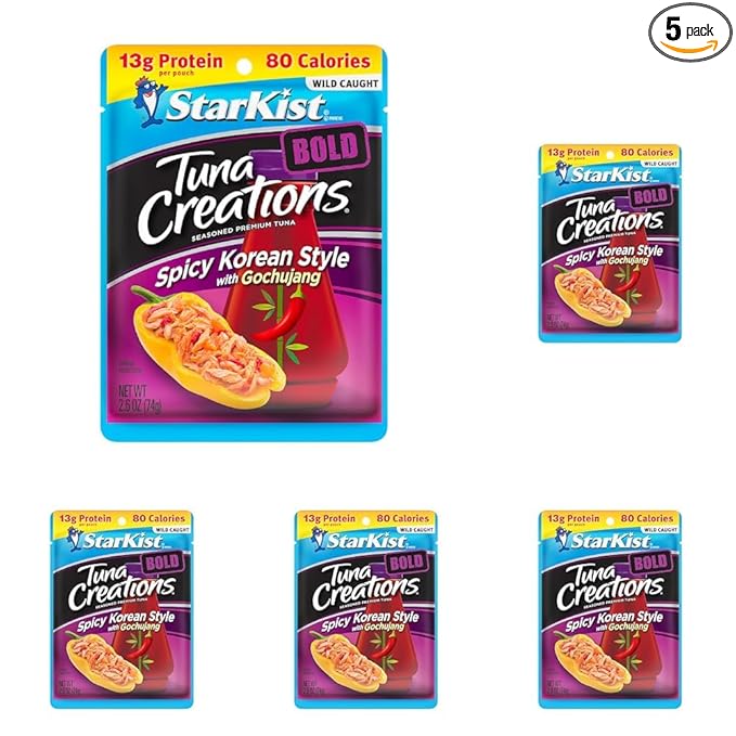 StarKist Tuna Creations BOLD Spicy Korean Style with Gochujang - 2.6 oz Pouch (Pack of 5)