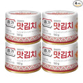 Spicy Premium Cabbage Kimchi Napa [Pack of 4 (Can)] - [Original] - Fermented Kimchi | Long Shelf Life | Spicy Korean Pickled Cabbage | Perfect for Ramen, Rice & Stir-Fries - JONGGA