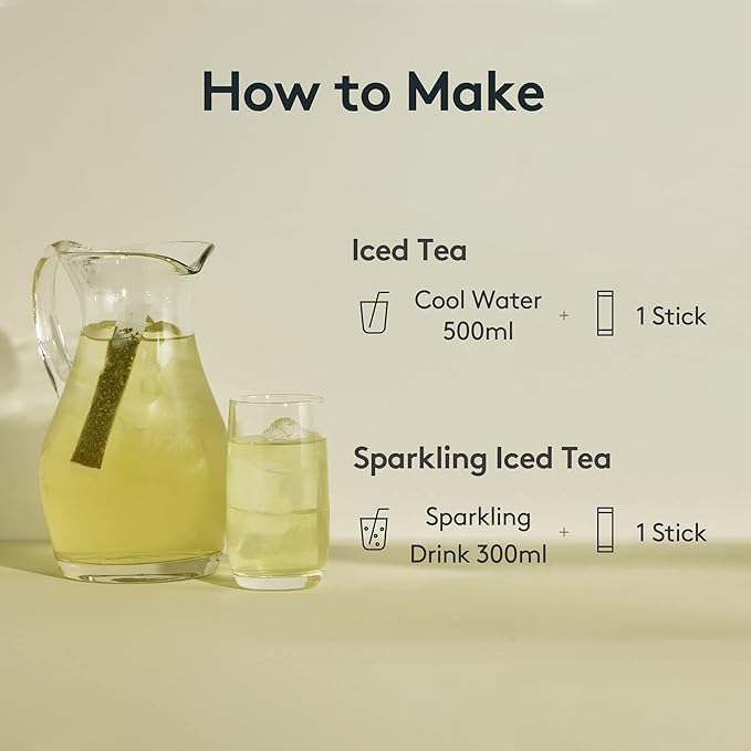 OSULLOC Cold Green Tea, Unsweetened Iced Tea Bags, Stick-Type in Pouch Package, Premium Organic Pure Tea from Jeju, 20 count, 1.41 oz, 40g