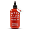 Weak Knees Gochujang Sriracha Hot Sauce - Infused with Bold Korean Gochujang Paste & Classic Spicy Sriracha for Noodles, Rice & Marinades - Made in the USA - 10.5oz Squeeze Bottle