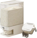 Rice Dispenser,25 Lbs Rice Storage with Measuring Cup and Dial,One-Touch Cereal Dispenser,Sealed Moisture Proof for Rice, Corn,Soybean, Oatmeal (22-27 Lbs(10-12.5kg))