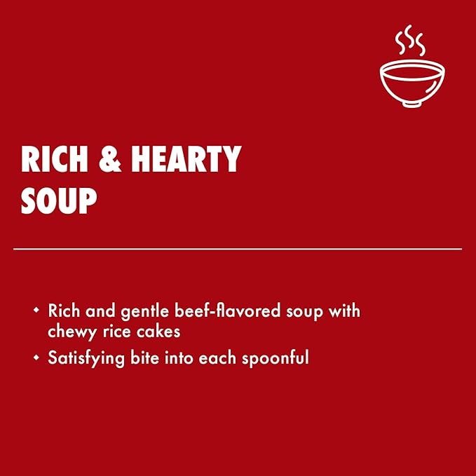 Surasang Tteokguk, Korean Rice Cake Soup, Simple and Nourishing New Year's Soup 6.3 Ounce, Pack of 6