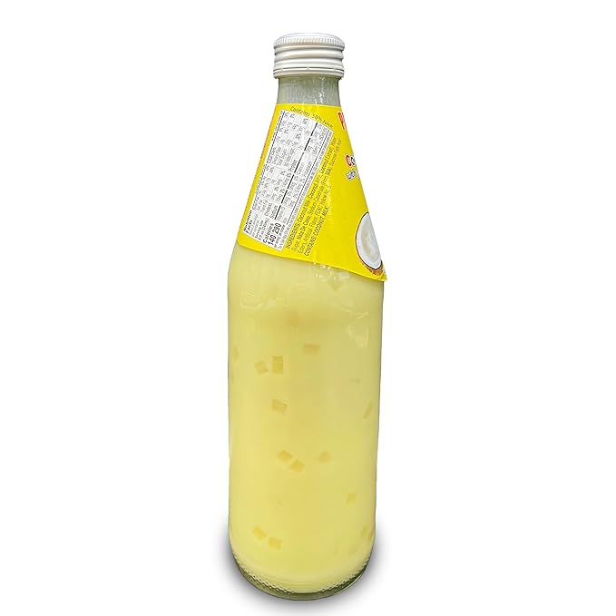 Parrot Coconut Milk With Nata De Coco Banana 485m 16.4 fl.oz（Pack of 6）