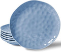HOMBENE Porcelain Dinner Plates Set for 10 Inches Salad Serving Plates Set of 6 Celestial Blue Microwave Dishwasher Safe Dinnerware Serving, Dinner